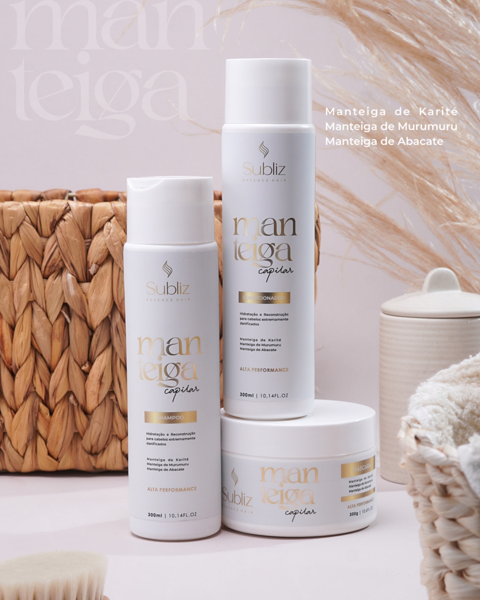 Linha Kit Manteiga Capilar Subliz Essence Hair