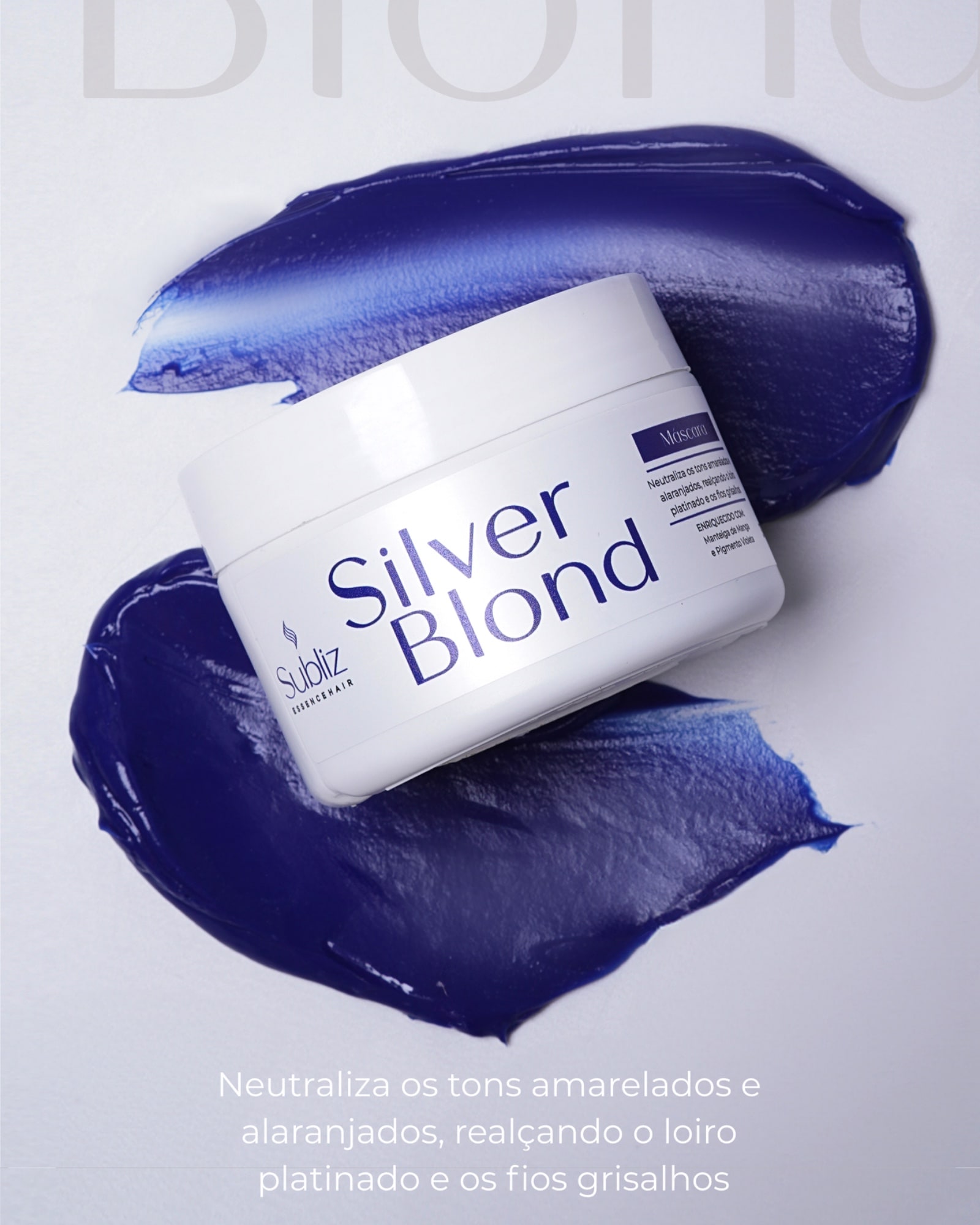 Máscara Silver Blond — Linha Kit Silver Blond Subliz