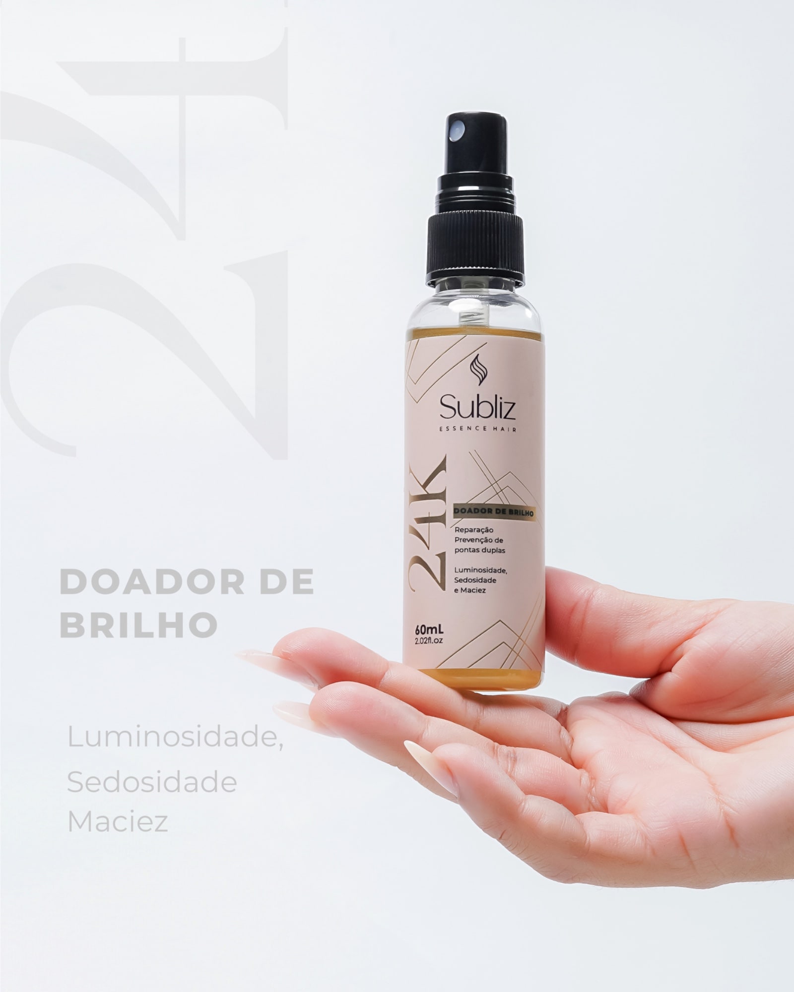 Linha 24K Doador de Brilho Subliz Essence Hair