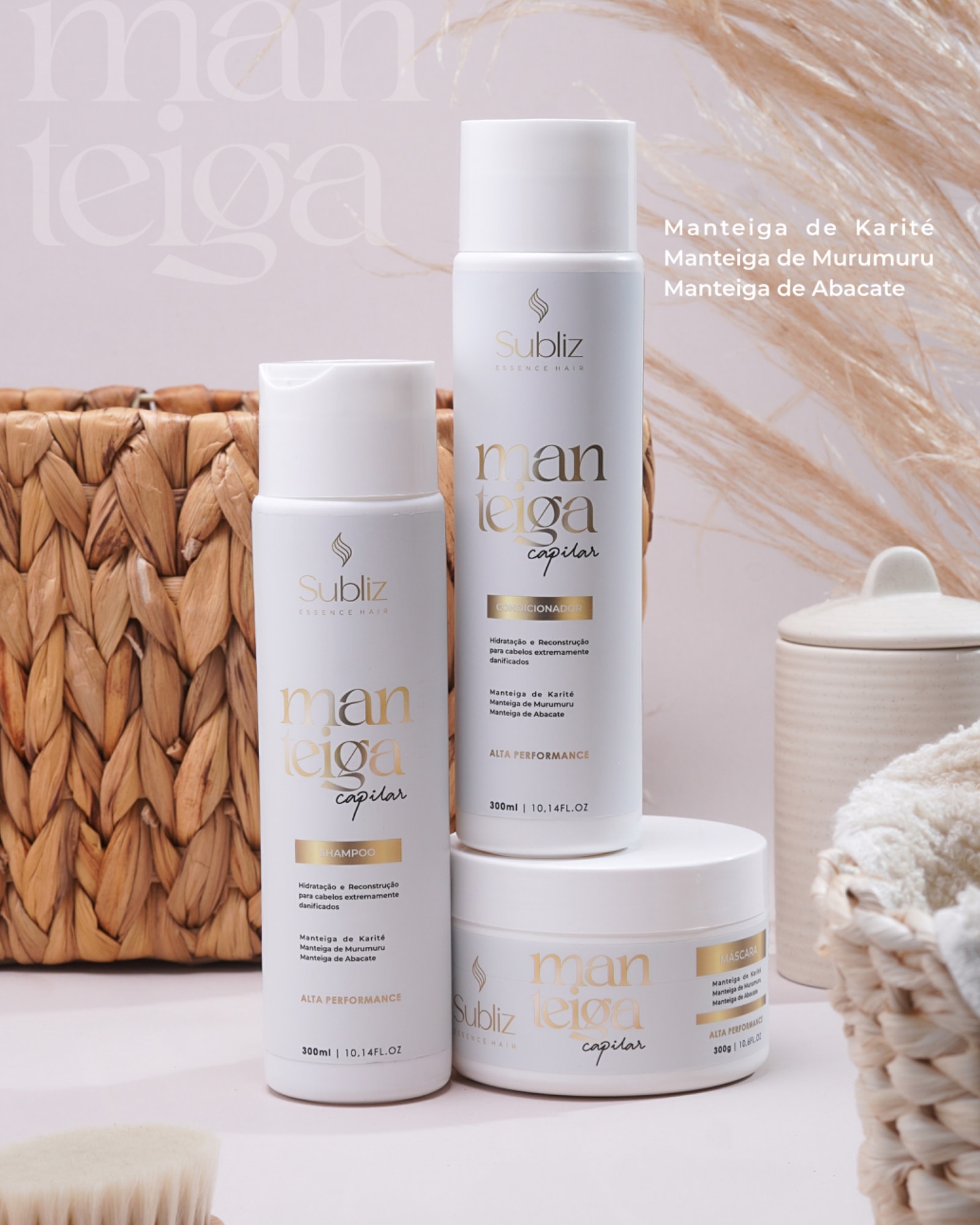 Linha Kit Manteiga Capilar Subliz Essence Hair